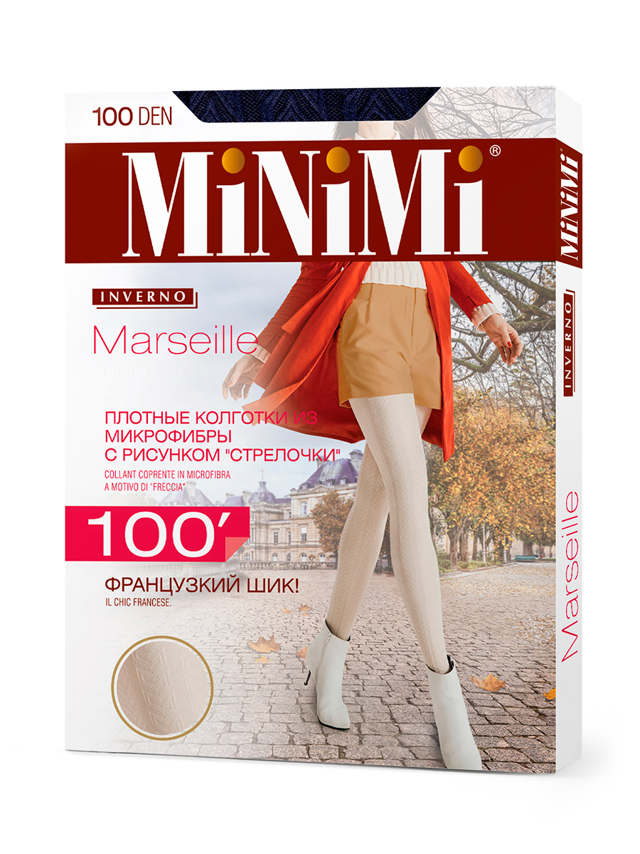 MARSEILLE 100 den Колготки из микрофибры с рисунком MINIMI