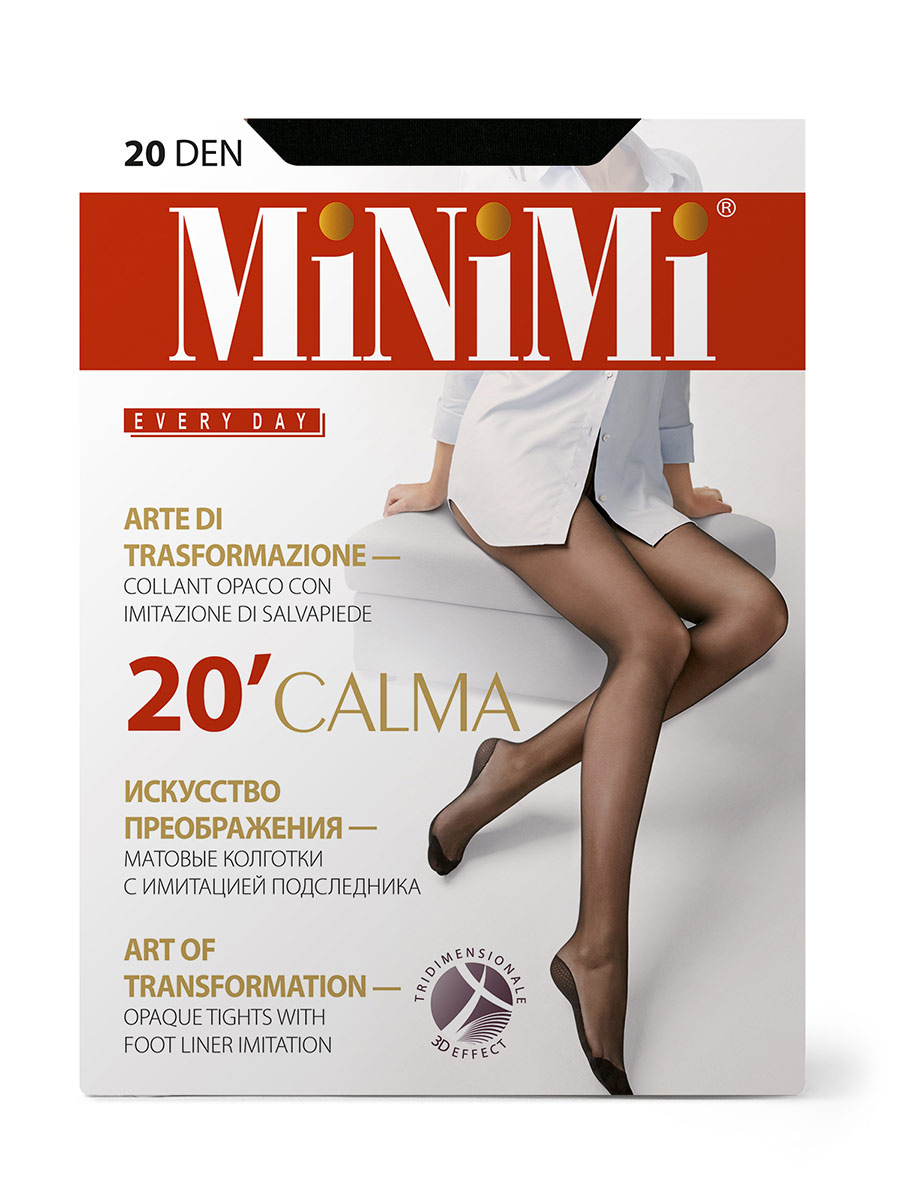 CALMA 20 den Колготки из микрофибры с имитацией подследника MINIMI