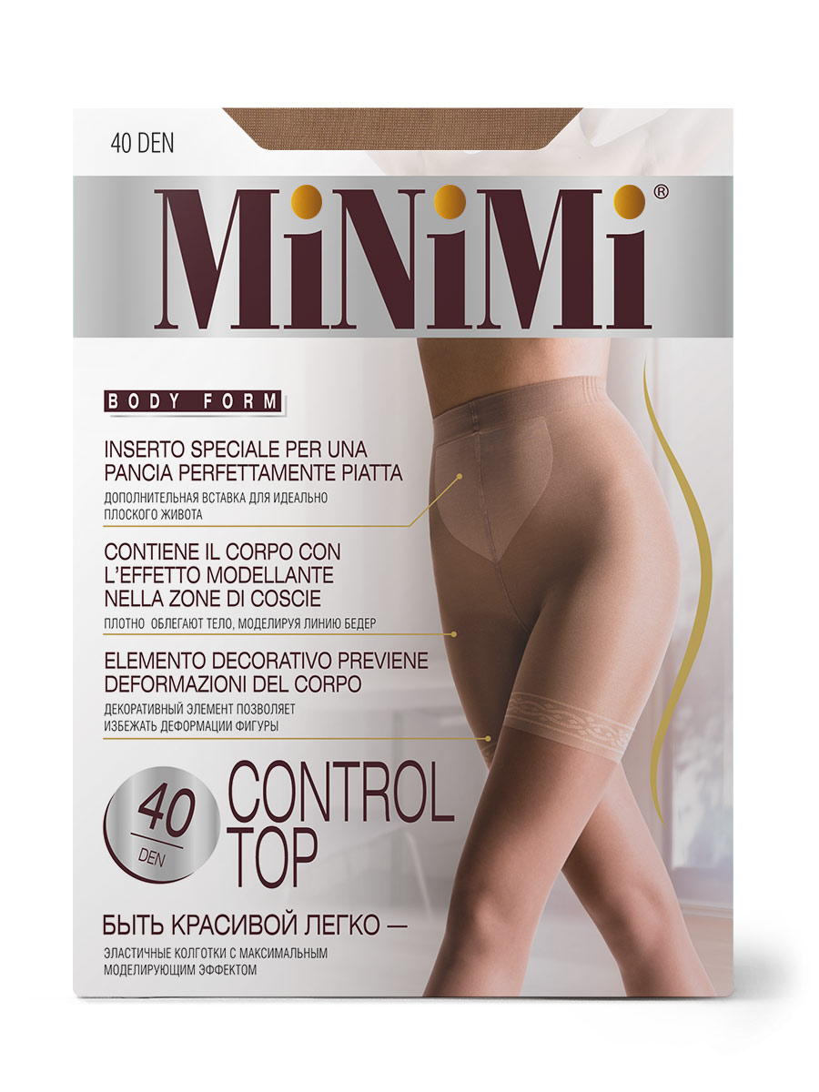 CONTROL TOP 40 den Колготки с моделирующими шортами 140 den MINIMI