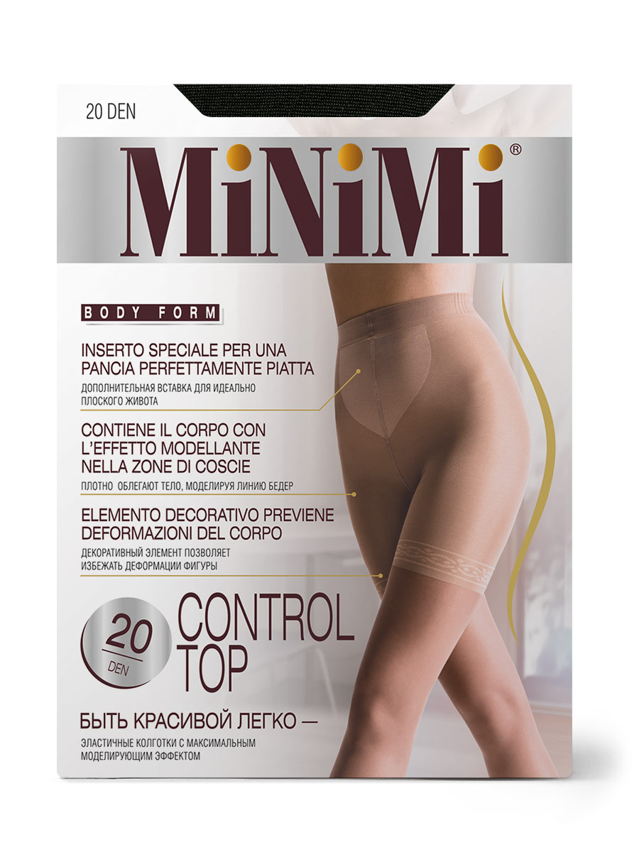 CONTROL TOP 20 den Колготки с моделирующими шортами 140 den MINIMI