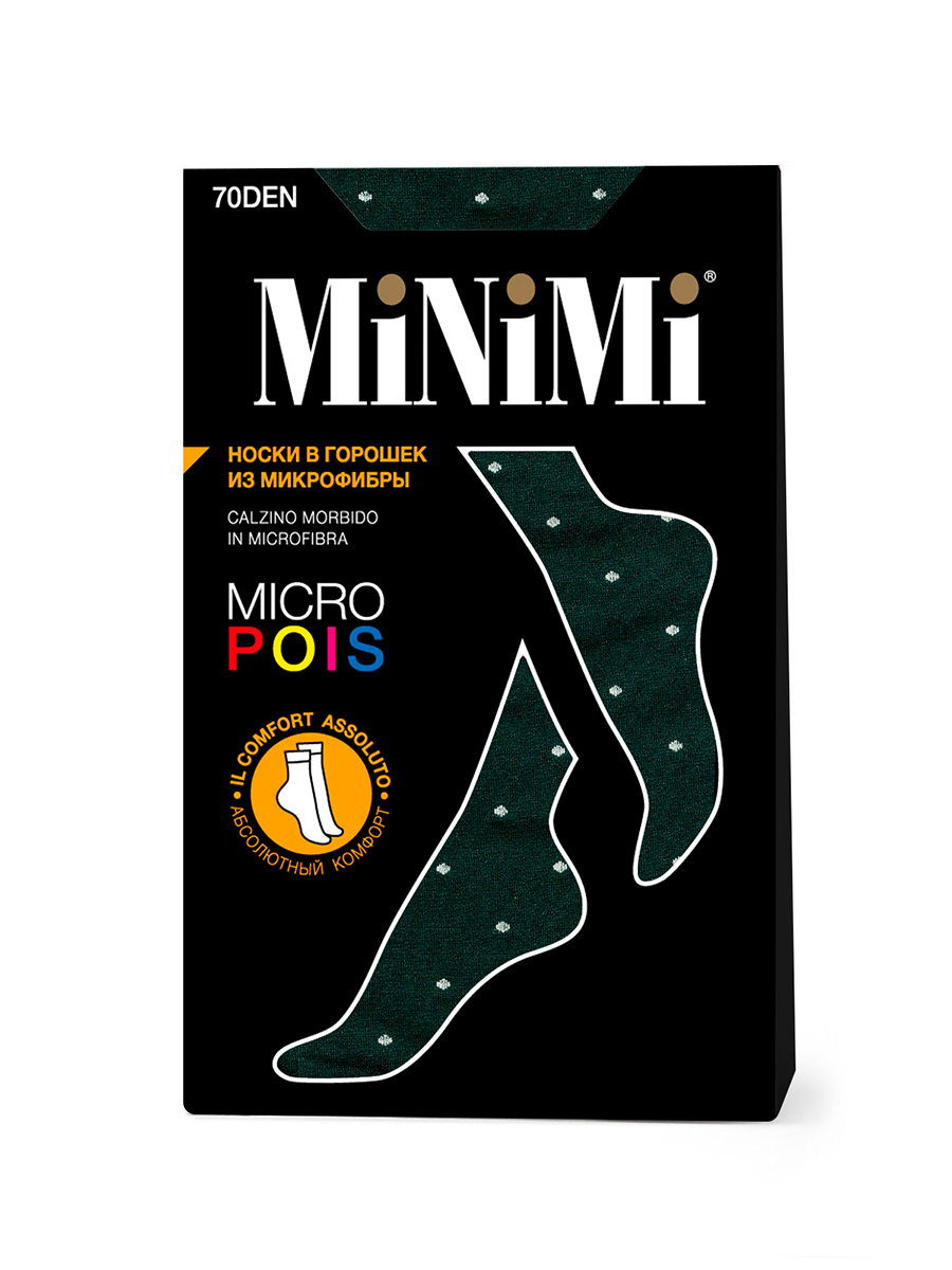 MICRO POIS 70 den Эластичные носки из микрофибры в горошек MINIMI